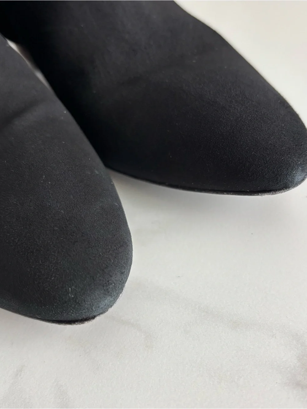 kate spade Sydney Black Suede Ankle Boots with Sphere Heel Sz 8